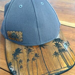 Octopus Koa Wood Patch Hat